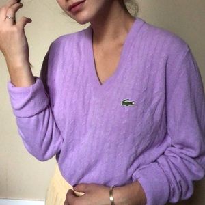 cashmere lacoste sweater